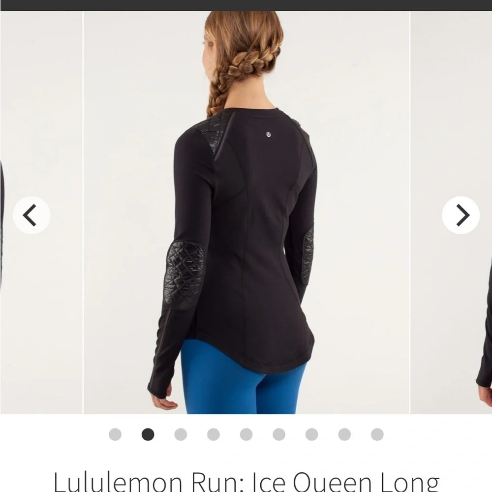 Lululemon Run Ice Queen Long Sleeve Black Size 6